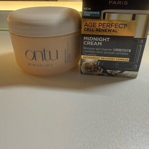 Midnight Cream Skin Recovery - Unscented Peach Jar and ontu body cream